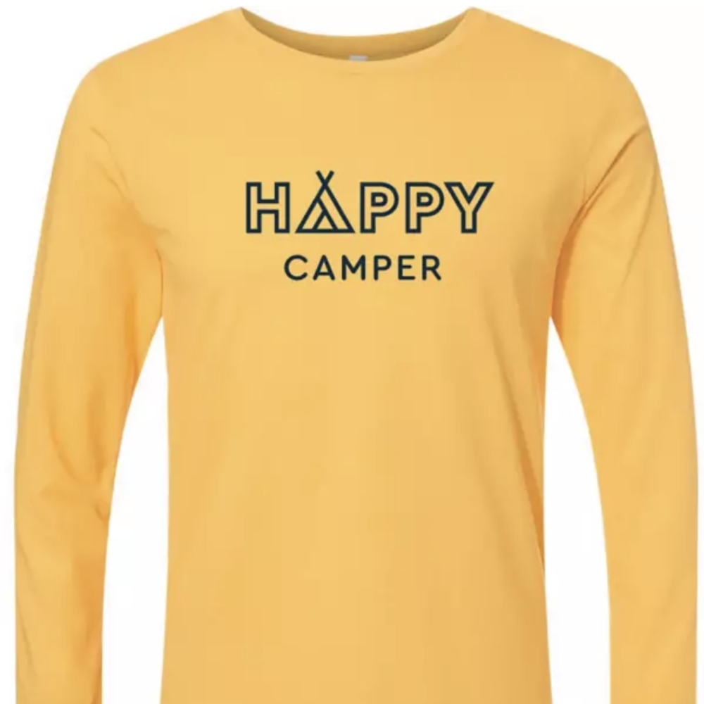 Up North Trading Company Happy Camper Long Sleeve Tee - Picture 2 of 2